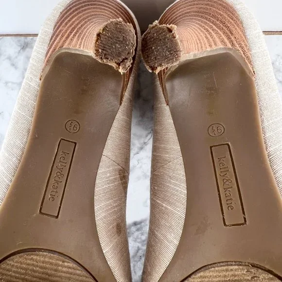 Kelly & Katie Women's Isabel Linen Pump Size 9.5 - Picture 7 of 11